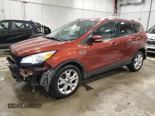 2015 Ford Escape Titanium z VIN 1FMCU0JX3FUC75677, wystawiony jako Copart lot #57416025 z przebiegiem 90 696 mil mil oraz Szkoda całkowita • Salvage title. Historia ofert i sprzedaży dostępna na DreamBid. Obrazek 1.
