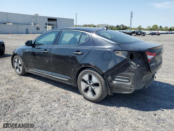 2013 Kia Optima Hybrid EX with VIN KNAGM4AD7D5060620, listed as a Copart auction lot 52964445 with 185,232 mi miles and Salvage Title. Bid and sale history available at carsss.com. Image 2.