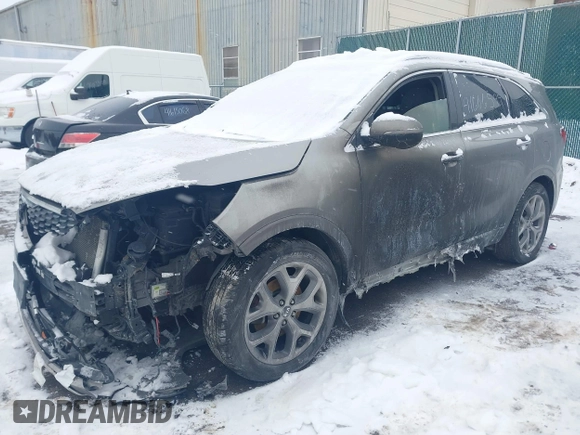 2019 Kia Sorento SX V6 with VIN 5XYPKDA58KG548822, listed as a IAAI auction lot 41606599 with 66,760 mi miles. Bid and sale history available at carsss.com. Image 2.