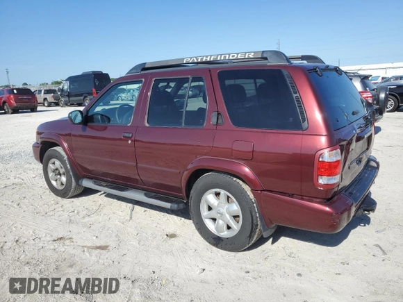 2002 Nissan Pathfinder SE z VIN JN8DR09Y02W719639, wystawiony jako Copart lot #53619955 z przebiegiem 117 174 mil mil oraz Szkoda całkowita • Salvage title. Historia ofert i sprzedaży dostępna na DreamBid. Obrazek 2.