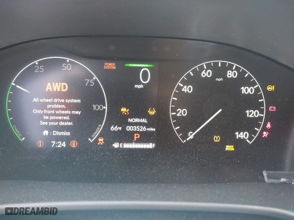 2025 Honda CR-V Hybrid Sport-L with VIN 7FARS6H86SE034337, listed as a IAAI auction lot 41680361 with 3,526 mi miles. Bid and sale history available at carsss.com. Image 7.