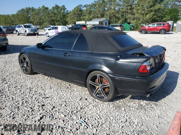 2002 BMW 3 Series 330Ci with VIN WBABS534X2JU90049, listed as a Copart auction lot 52205255 with 160,746 mi miles and Salvage Title. Bid and sale history available at carsss.com. Image 2.