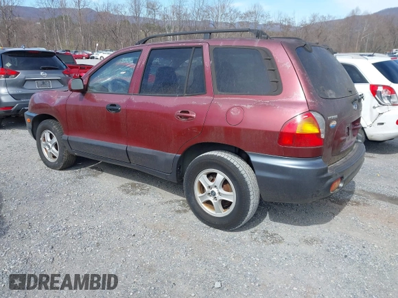 2003 Hyundai Santa Fe GLS with VIN KM8SC13E43U526945, listed as a IAAI auction lot 41847683 with 180,986 mi miles. Bid and sale history available at carsss.com. Image 3.