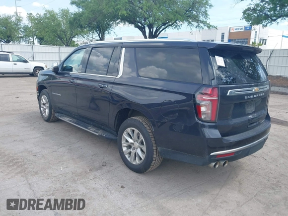 2023 Chevrolet Suburban Premier with VIN 1GNSCFKDXPR380853, listed as a IAAI auction lot 41935510 with 70,682 mi miles and . Bid and sale history available at DreamBid. Image 3.