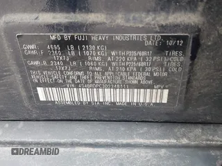 2013 Subaru Outback Limited with VIN 4S4BRDPC3D2248111, listed as a IAAI auction lot 42189980 with 154,480 mi miles and . Bid and sale history available at DreamBid. Image 9.