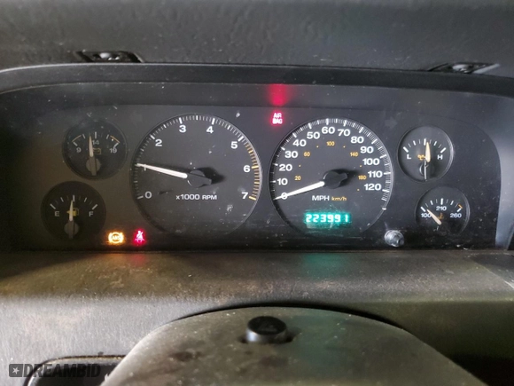 2002 Jeep Grand Cherokee Laredo with VIN 1J4GW48N52C240077, listed as a Copart auction lot 55919394 with 223,991 mi miles and Clean Title. Bid and sale history available at carsss.com. Image 9.