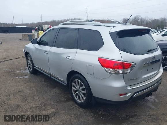 2014 Nissan Pathfinder S with VIN 5N1AR2MM3EC727461, listed as a IAAI auction lot 41789367 with 125,341 mi miles and . Bid and sale history available at DreamBid. Image 3.