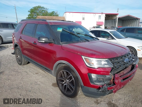 2016 Ford Explorer Sport with VIN 1FM5K8GT7GGA74656, listed as a IAAI auction lot 41864361 with 134,881 mi miles and . Bid and sale history available at carsss.com. Image 1.