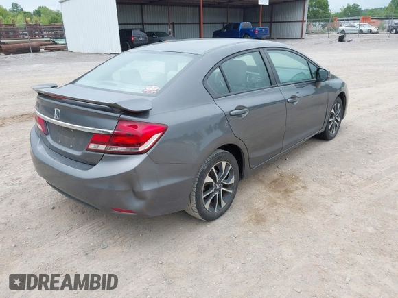 2013 Honda Civic EX with VIN 2HGFB2F8XDH502546, listed as a IAAI auction lot 42220799 with 252,887 mi miles and . Bid and sale history available at DreamBid. Image 4.