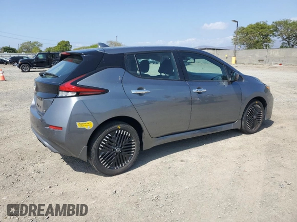 2023 Nissan LEAF SV Plus with VIN 1N4CZ1CV5PC553130, listed as a Copart auction lot 56167875 with 21,344 mi miles and Salvage title. Bid and sale history available at DreamBid. Image 3.