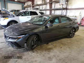 2024 Hyundai Elantra Limited z VIN KMHLN4DJ5RU106678, wystawiony jako Copart lot #53912955 z przebiegiem 13 453 mil mil oraz Szkoda całkowita • Salvage title. Historia ofert i sprzedaży dostępna na DreamBid. Obrazek 1.