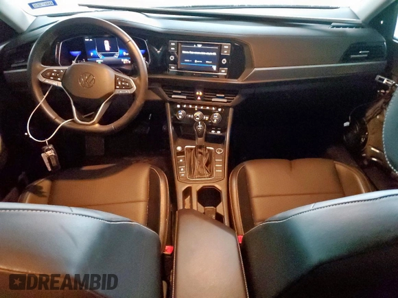 2022 Volkswagen Jetta SE with VIN 3VW7M7BU1NM016785, listed as a Copart auction lot 60608735 with 65,354 mi miles and Salvage title. Bid and sale history available at DreamBid. Image 8.