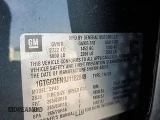 2018 GMC Canyon 4WD SLT with VIN 1GTG6DEN9J1182849, listed as a Copart auction lot 80899194 with 103,030 mi miles and Salvage Title. Bid and sale history available at carsss.com. Image 12.