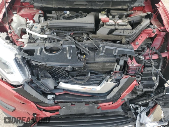 2017 Nissan Rogue S with VIN JN8AT2MV5HW264468, listed as a Copart auction lot 46550275 with 74,006 mi miles and Salvage Title. Bid and sale history available at carsss.com. Image 12.