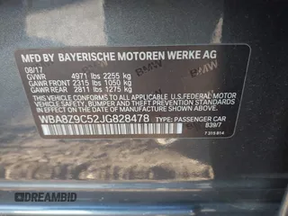 2018 BMW 3 Series 330i xDrive with VIN WBA8Z9C52JG828478, listed as a IAAI auction lot 41326732 with 86,463 mi miles. Bid and sale history available at carsss.com. Image 9.