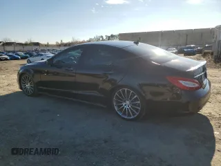 2015 Mercedes-Benz CLS 550 with VIN WDDLJ7DB0FA140847, listed as a Copart auction lot 81821984 with 134,692 mi miles and Salvage title. Bid and sale history available at DreamBid. Image 2.
