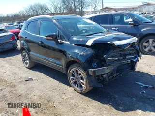 2019 Ford EcoSport Titanium with VIN MAJ3S2KE4KC307481, listed as a IAAI auction lot 41737442 with 41,524 mi miles and . Bid and sale history available at DreamBid. Image 1.