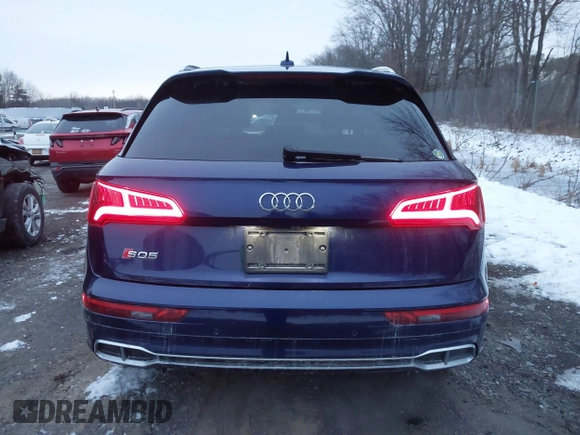 2018 Audi SQ5 Premium Plus with VIN WA1A4AFY2J2085029, listed as a IAAI auction lot 41015161 with 84,590 mi miles and . Bid and sale history available at DreamBid. Image 16.
