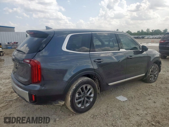 2024 Kia Telluride LX with VIN 5XYP24GC2RG422360, listed as a Copart auction lot 62928185 with 23,563 mi miles and Salvage title. Bid and sale history available at DreamBid. Image 3.
