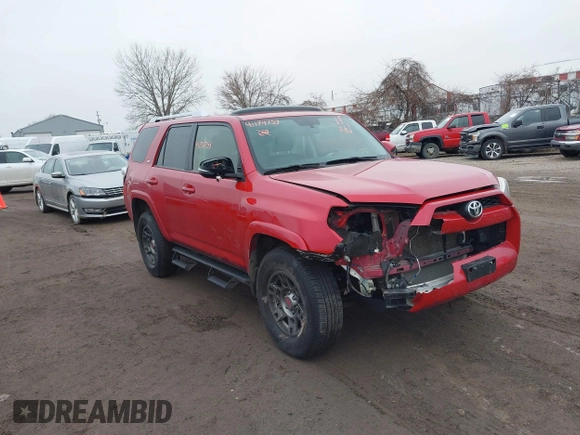 2018 Toyota 4Runner SR5 z VIN JTEBU5JR3J5543673, wystawiony jako IAAI lot #41174753 z przebiegiem 65 465 mil mil oraz . Historia ofert i sprzedaży dostępna na DreamBid. Obrazek 1.