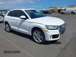 2018 Audi Q5 Premium Plus z VIN WA1BNAFY0J2239383, wystawiony jako IAAI lot #42384069 z przebiegiem 44 069 mil mil oraz . Historia ofert i sprzedaży dostępna na DreamBid. Obrazek 1.