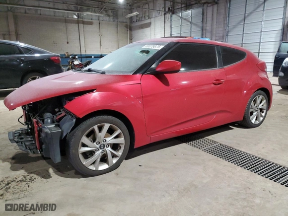 2016 Hyundai Veloster with VIN KMHTC6AD3GU265678, listed as a Copart auction lot 89379875 with 146,822 mi miles and Salvage Title. Bid and sale history available at carsss.com. Image 1.