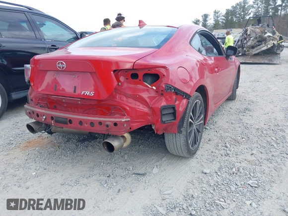 2015 Scion FR-S with VIN JF1ZNAA10F8702616, listed as a IAAI auction lot 41719852 with 95,855 mi miles. Bid and sale history available at carsss.com. Image 4.