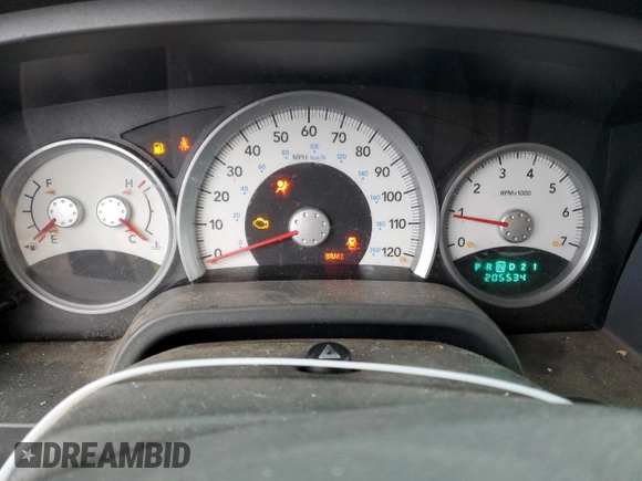 2005 Dodge Dakota SLT with VIN 1D7HW42N95S204993, listed as a Copart auction lot 81430264 with 205,534 mi miles and Clean Title. Bid and sale history available at DreamBid. Image 9.