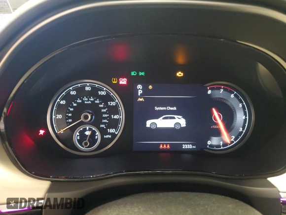 2025 Genesis GV70 2.5T with VIN 5NMMADTB4SH029958, listed as a Copart auction lot 57939415 with 2,333 mi miles and Salvage title. Bid and sale history available at DreamBid. Image 9.