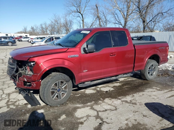 2015 Ford F-150 XLT with VIN 1FTFX1EG0FKF04224, listed as a Copart auction lot 42615695 with 127,753 mi miles and Clean Title. Bid and sale history available at carsss.com. Image 1.