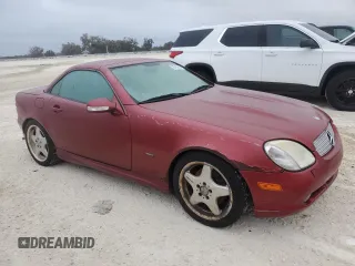 2001 Mercedes-Benz SLK-Class with VIN WDBKK65FX1F182919, listed as a Copart auction lot 76783614 with Not Provided miles and Non Repairable. Bid and sale history available at carsss.com. Image 4.