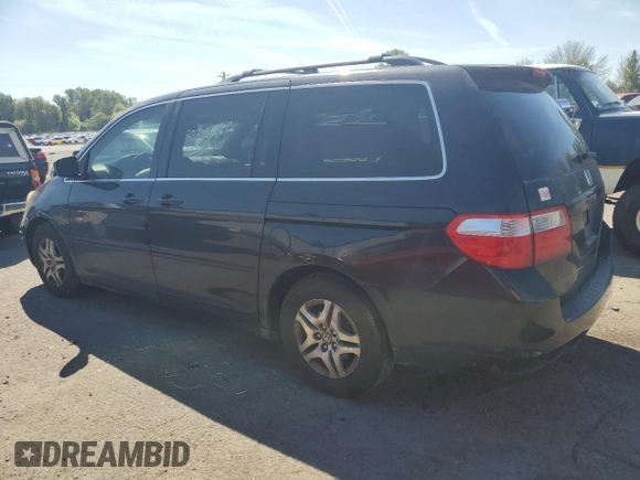 2005 Honda Odyssey EX-L z VIN 5FNRL38735B043791, wystawiony jako Copart lot #55844725 z przebiegiem 172 648 mil mil oraz Szkoda całkowita • Salvage title. Historia ofert i sprzedaży dostępna na DreamBid. Obrazek 2.