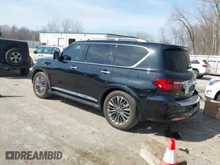2021 Infiniti QX80 LUXE with VIN JN8AZ2AE0M9273915, listed as a IAAI auction lot 41800571 with 42,653 mi miles. Bid and sale history available at carsss.com. Image 3.