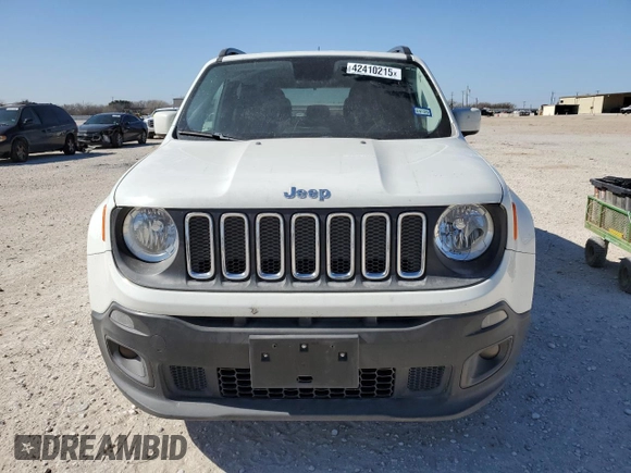2017 Jeep Renegade Latitude with VIN ZACCJABB4HPG67092, listed as a Copart auction lot 42410215 with 122,085 mi miles and Salvage Title. Bid and sale history available at carsss.com. Image 5.