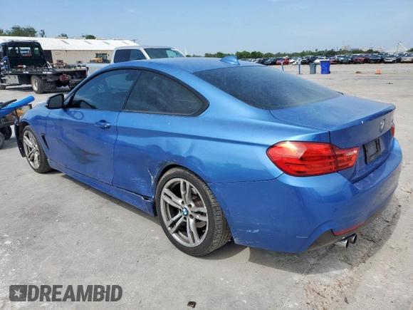 2014 BMW 4 Series 428i with VIN WBA3N3C55EK230214, listed as a Copart auction lot 56896865 with 77,024 mi miles and Salvage title. Bid and sale history available at DreamBid. Image 2.