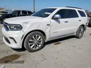 2021 Dodge Durango Citadel with VIN 1C4SDHET0MC641166, listed as a Copart auction lot 50291275 with 101,467 mi miles and Salvage Title. Bid and sale history available at DreamBid. Image 1.