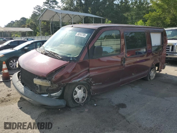 1997 Chevrolet Express Cargo z VIN 1GBFG15R6V1001646, wystawiony jako Copart lot #58242705 z przebiegiem 197 190 mil mil oraz Szkoda całkowita • Salvage title. Historia ofert i sprzedaży dostępna na DreamBid. Obrazek 1.