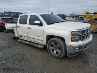 2015 Chevrolet Silverado 1500 LTZ with VIN 3GCUKSEJ5FG363665, listed as a Copart auction lot 86437574 with 122,824 mi miles and Salvage Title. Bid and sale history available at carsss.com. Image 4.