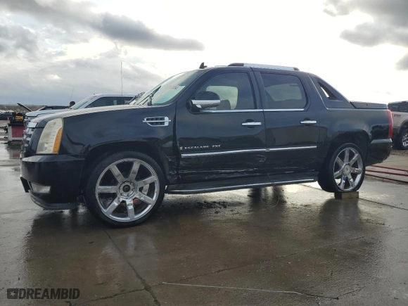 2008 Cadillac Escalade EXT with VIN 3GYFK62868G309760, listed as a Copart auction lot 84683054 with 147,625 mi miles and Salvage Title. Bid and sale history available at carsss.com. Image 1.