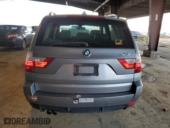 2008 BMW X3 3.0si with VIN WBXPC93498WJ07651, listed as a Copart auction lot 41523435 with 169,001 mi miles and Clean Title. Bid and sale history available at carsss.com. Image 6.