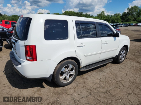 2013 Honda Pilot EX-L with VIN 5FNYF4H63DB020493, listed as a Copart auction lot 64843035 with 191,950 mi miles and Salvage title. Bid and sale history available at DreamBid. Image 3.
