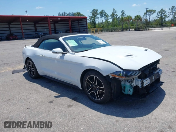 2018 Ford Mustang EcoBoost Premium with VIN 1FATP8UHXJ5138839, listed as a IAAI auction lot 42139484 with 83,449 mi miles and . Bid and sale history available at DreamBid. Image 1.