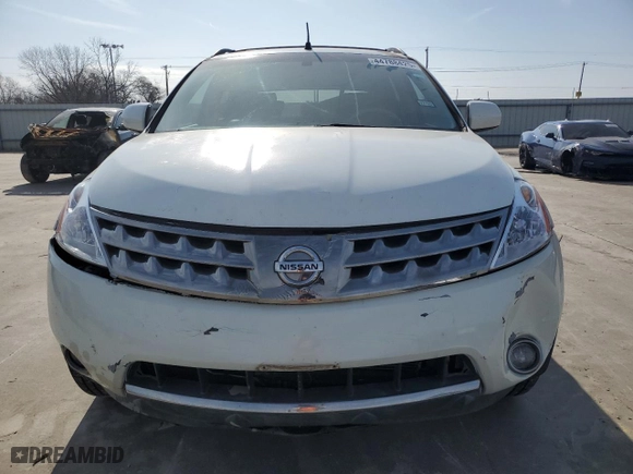 2007 Nissan Murano SL with VIN JN8AZ08T07W520784, listed as a Copart auction lot 44788425 with 142,928 mi miles and Salvage Title. Bid and sale history available at carsss.com. Image 5.