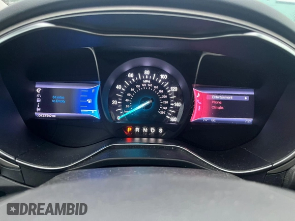 2013 Ford Fusion SE with VIN 3FA6P0HR4DR166803, listed as a Copart auction lot 65252895 with 57,279 mi miles and Clean title. Bid and sale history available at DreamBid. Image 8.
