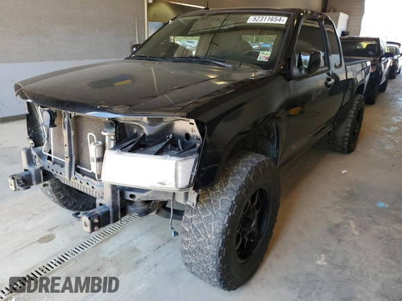 2010 GMC Canyon SLE1 with VIN 1GTJTCDE0A8101092, listed as a Copart auction lot 52311654 with 133,742 mi miles and Salvage title. Bid and sale history available at DreamBid. Image 1.