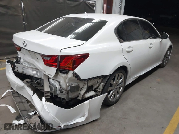 2014 Lexus GS 350 with VIN JTHBE1BL1E5031497, listed as a IAAI auction lot 41991354 with 124,312 mi miles. Bid and sale history available at carsss.com. Image 4.