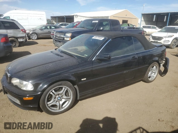 2002 BMW 3 Series 330Ci with VIN WBABS53482JU95296, listed as a Copart auction lot 50978565 with 104,135 mi miles and Salvage Title. Bid and sale history available at DreamBid. Image 1.