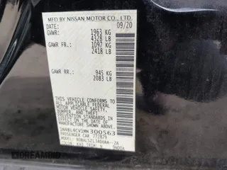 2021 Nissan Altima SR with VIN 1N4BL4CV1MN300563, listed as a IAAI auction lot 41709522 with 92,265 mi miles and . Bid and sale history available at carsss.com. Image 9.