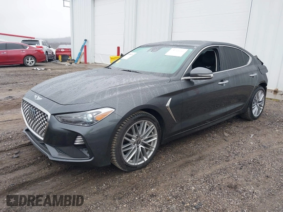 2021 Genesis G70 2.0T with VIN KMTG64LA3MU075557, listed as a IAAI auction lot 41484410 with 52,740 mi miles and . Bid and sale history available at DreamBid. Image 18.