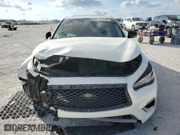 2019 Infiniti Q50 3.0t LUXE with VIN JN1EV7AP0KM518880, listed as a Copart auction lot 42432065 with 63,835 mi miles and Non Repairable. Bid and sale history available at carsss.com. Image 5.